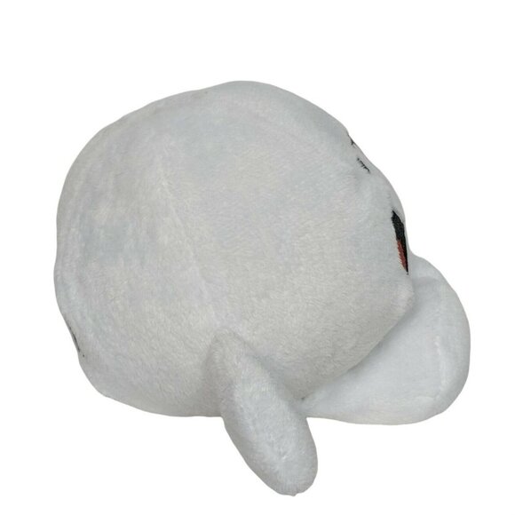 Mood Dudes White Smiley Face Rockstar Plush 7 Inch - Picture 2 of 7